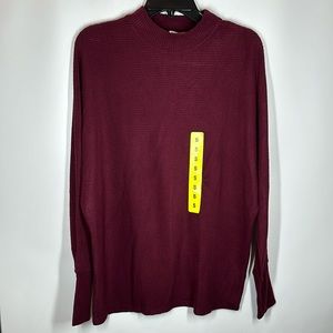 Matty M | NWT Women’s S Small Maroon Mock Neck Sweater
